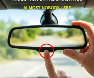 Almost nobody uses this button on the rearview mirror… but everyone should know about it.