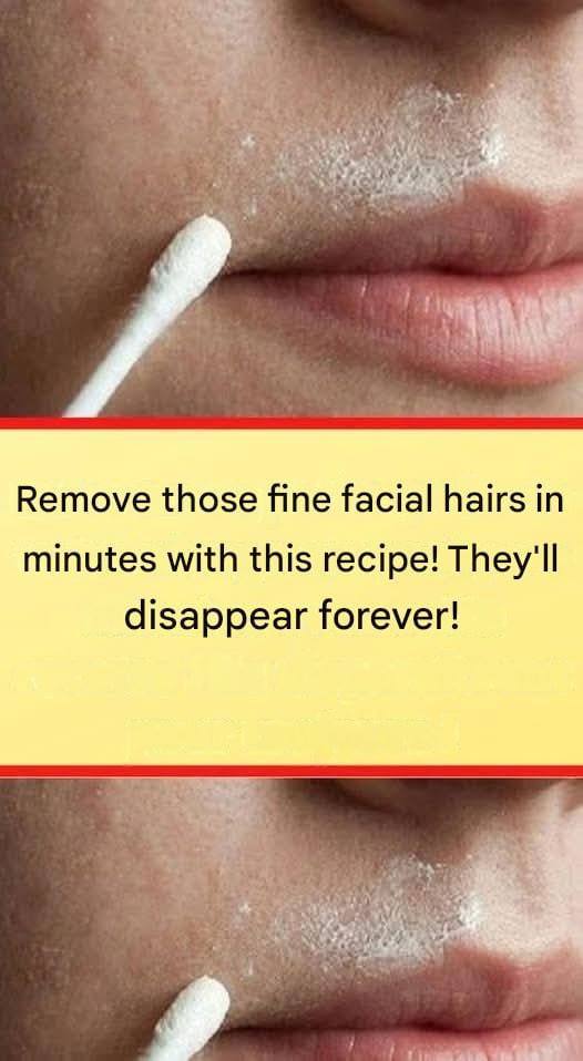 This natural recipe will permanently remove facial hair