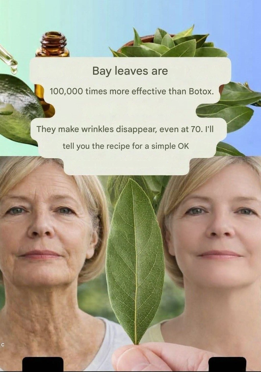 Is bay leaf 100,000 times more effective than Botox? | Natural wrinkle remover, even at 70
