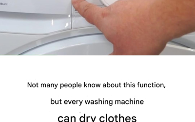 10 out of 10 washing machines can dry, but only a few people know about this function