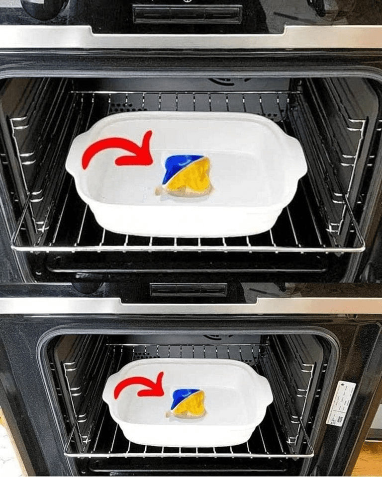 The trick to cleaning the oven ‘effortlessly’. Even the burnt-on grease disappears