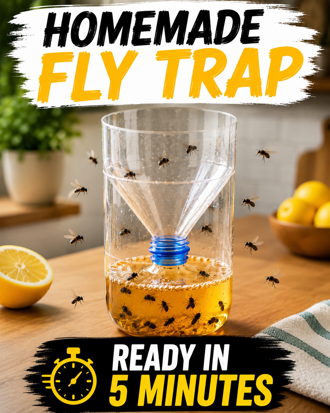 How to Make a Homemade Fly Trap in Just 5 Minutes