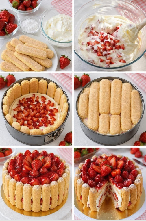 Gourmet Strawberry Charlotte Without Baking – The Perfect Dessert for Any Occasion