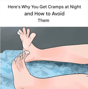This is why we get cramps at night